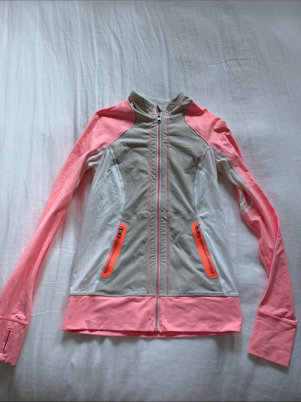 Lululemon multicolored pink zip up jacket